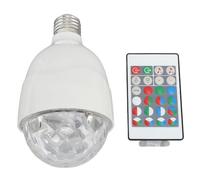 CCYLEZ Bombilla de Lámpara de Bola de Discoteca, Bombilla de Luces de Bola Estroboscópica LED RGB con Control Remoto Activado por Sonido E27 para Fiesta