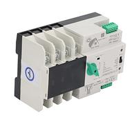 CCYLEZ Interruptor de Transferencia de Potencia Dual 4P, Respuesta en (80A) | Resistente al fuego, Con contactos plateados, Adecuado para instalación en riel, Fuente de alimentación principal y de