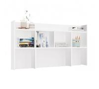 CDF Estantería de escritorio 130 cm Blanco Estantería de mesa
