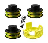CDIYTOOL Bobinas de repuesto para recortadora de bordes de 0.04 pulgadas y 28 pies compatibles con Ryobi RAC118 RLT3525S, carrete de repuesto para recortadora de césped de 1.2 mm con cubierta RAC119