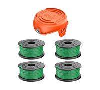 CDIYTOOL Line - Bobinas de repuesto para recortadora de cuerda, 2 mm, 6,1 m, compatible con Black and Decker GL9035-QS, GL8033-QS, STC5433PC-QW, STC5433B-QW (4 carretes + 1 tapa)