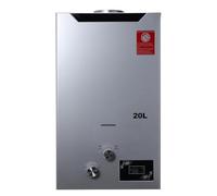 CDZHLTG Calentador de Agua de Gas GLP Propano, 20L 40KW Calentador de Agua de Gas con Cabezal de Ducha, Calentador de agua Propano Sin Tanque para El Hogar para Hogares, Apartamentos