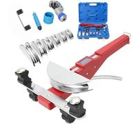CDZHLTG Dobladora de Tubos Manual de 6-22 mm, Curvadora de Mano para Tubos con 7 Matrices, Rango de Doblado 0-90° con Cortatubos y Escariador de Rebabas, para Tubos Finos de Acero, Cobre, Aluminio