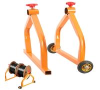 CDZHLTG Portabobinas con Ruedas, Soporte para Carretes de Cable hasta 71 cm/28", Estante de Carrete de Alambre Capacidad de Carga 100 kg, Estante de Cable con Ruedas