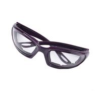Cebolla antidesgarro para cortar en dados, lente de policarbonato transparente con cómodo acolchado de espuma, gafas protectoras para cocinar en la cocina (morado)