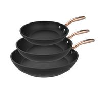 CECOTEC 01468 Juego de sartenes con revestimiento antiadherente Polka Fantasy 20-24-28 Bucket Set Golden