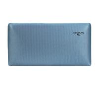 Cecotec Almohada Flow Luxury 70 cm. 100% Viscoelástica, Firmeza Medio-Alta, Núcleo con Carbono Activo, Tacto Extra Suave, Funda Transpirable Azul Metalizada, Antiácaros y Antibacterias