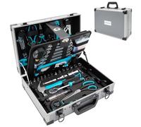 Cecotec Maletín de herramientas ToolBox 8000 Pro – 380 piezas, aluminio premium