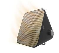 Cecotec Calefactor Cerámico de Sobremesa ReadyWarm 1500 Max Ceramic Design, 1500W, Termostato Regulable y 3 Modos de Funcionamiento, Cobertura de 15m2, Negro