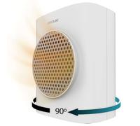 Cecotec Calefactor Cerámico de Sobremesa ReadyWarm 1570 Max Ceramic Rotate Smart. 1500 W, Ceramic Technology, Pantalla Táctil, Termostato RegulableBlanco | Oscilación