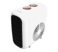 Cecotec Calefactor Cerámico de Sobremesa ReadyWarm 600 Lagoon. 2000W, 3 Modos, 2 Niveles Calor, Termostato, Silencioso 30dB, Seguridad Triple, VerticalDesign, Cobertura 15m², Diseño Compacto