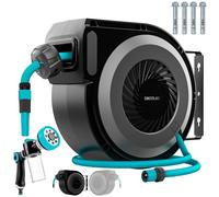 Cecotec carrete de manguera 10m hydroshell 100 pro. enrollador automá
