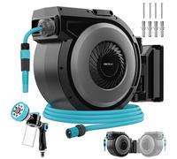 Cecotec carrete de manguera 30m hydroshell 300 pro. enrollador automá