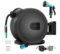 Cecotec carrete de manguera de 20m hydroshell 20. enrollador automáti