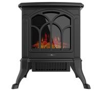 Cecotec Chimenea Eléctrica de Pie ReadyWarm 1500 Flames. 1500 W, 2 Niveles de Potencia, Termostato Ajustable y Control Independiente de las Llamas, Área de Cobertura 20 m2