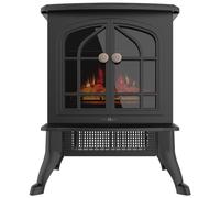Cecotec Chimenea Eléctrica de Pie ReadyWarm 2000 Flames. 2000 W, 2 Niveles de Potencia, Termostato Ajustable y Control Independiente de las Llamas, Área de Cobertura 25 m2