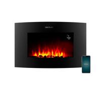 Cecotec chimenea eléctrica decorativa 35? con mando y wifi readywar