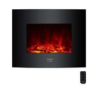 Cecotec – Chimenea eléctrica decorativa Ready Warm 2600 Curved Flames – 2000 W, mando a distancia