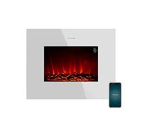 Cecotec Chimenea eléctrica ReadyWarm 2690 Flames Connected, 2000 W, 26", WiFi, blanca