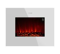Cecotec Chimenea Eléctrica Ready Warm 2690 Flames White. 2000 W, Tamaño 26", WiFi, 2 Niveles de Potencia