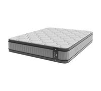Cecotec Colchón Híbrido Flow 8900 Hybrid 100x200. Multicapa, Núcleo de Muelles Ensacados SpringCore y Viscoelástica ViscoCare+, Altura 32 cm, Firmeza Medio Alta, SeparateMuv & BreathSoft+