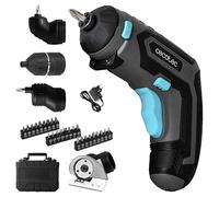 Cecotec Destornillador a Batería Compacto PowerGyro 3500 Total Set. 4V 1500mAh, Incluye 4 Cabezales Intercambiables, 200rpm, Torque 6Nm con 10 Posiciones, Luz LED, Diseño Ergonómico, Maletín Incluido