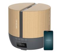 Cecotec Difusor de aromas PureAroma 550 Connected Grey Woody. Capacidad 500ml, Pantalla LED, Altavoz, Control por bluetooth, App, Temporizador 12h, 3 Modos de funcionamiento, Cobertura 30m2