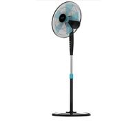 Cecotec EnergySilence 510 Ventilador de Pie Negro, Azul y Metálico para Hogar