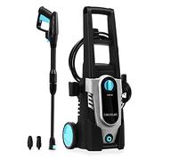 Cecotec Hidrolimpiadora HidroBoost 1400 EasyMove. Potencia máxima 1400 W, Compacta, Potente y portátil, Ruedas y asa Alta, Caudal máx 408 l/h. 105 Bares máx. Boquilla Turbo y Boquilla Ajustable