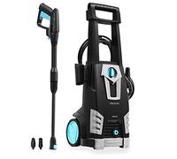 Cecotec Hidrolimpiadora HidroBoost 1800. Potente y Eficaz, Caudal Máximo de 468 l/h, 135 Bares de Presión máxima, Bomba de Aluminio, Radio de Acción + 11 m, Máxima Potencia de 1800 W, Negro, 1800 W