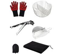 Cecotec Juego de Utensilios para Barbacoa de Acero Inoxidable DragonPack 4600 L. Accesorios Versátiles para Parrilla, Incluye Pinzas de Precisión, Cubierta Protectora y Canasta para Carbón Resistente
