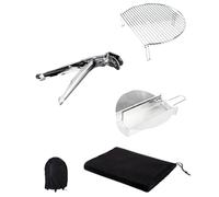 Cecotec Juego de Utensilios para Barbacoa de Acero Inoxidable DragonPack 4600 M. Conjunto Completo con Pinzas de Agarre Firme, Recolector de Cenizas y Expansor de Parrilla para Cocción Óptima