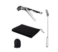 Cecotec Juego de Utensilios para Barbacoa de Acero Inoxidable DragonPack 6000 S. Conviértete en Maestro Parrillero: Pinzas de Agarre Firme, Atizador de Carbón y Cubierta Protectora Resistente