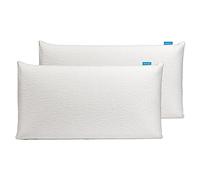 Cecotec Pack 2 Almohadas Flow PureAdapt 70 cm. 100% Viscoelástica, Firmeza Medio-Alta, Máxima Adaptabilidad y Confort, Tacto Extra Suave, Funda Lavable, Antiácaros y Antibacterias, Incluye 2 Uds