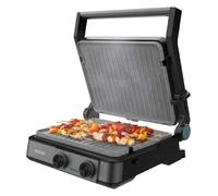 Cecotec Parrilla Eléctrica con Grill Rock' 2200 Dual. 2200W, , , RockStone Antiadherente