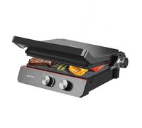 Cecotec Parrilla Eléctrica Rock'nGrill Blaze Neon. 2200W, Revestimiento RockStone, Fácil Limpieza, Apertura de 180º, Libre de BPA, Superficie de Cocinado de 29x23 cm, Placas Desmontables
