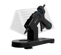 Cecotec Pistola Silicona Caliente con Base Protectora Perfect Fix 20. 20W, Tamaño Compacto, Calentamiento Ultrarrápido, Incluye 80 Barras de 7mm de Diámetro de Pegamento Transparente, Hasta 180ºC