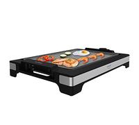 Cecotec Plancha eléctrica TASTY&GRILL 2000 INOXSTONE – 2000 W, RockStone antiadherente