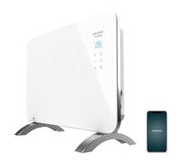 Cecotec Convector Ready Warm 6650 Crystal Connection, 1000 W, WiFi, Termostato regulable, Blanco