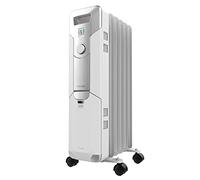 Cecotec Radiador Eléctrico de Aceite ReadyWarm 5000 Space. 5 Módulos, Bajo Consumo, 1000 W, 3 Niveles, Recogecables, Control Sencillo, Asa, Ruedas, Sistema de Seguridad, Blanco, 12 m²