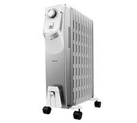 Cecotec Radiador Eléctrico de Aceite ReadyWarm 9000 Space 360. 9 Módulos, Bajo Consumo, 2000 W, 3 Niveles, Recogecables, Tecnología 360, Sistema de Seguridad, 22 m2