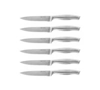 Cecotec Set de 6 Cuchillos Profesionales de Carne con Sierra. Mango y Hoja forjados en una Sola Pieza de Acero Av2228
