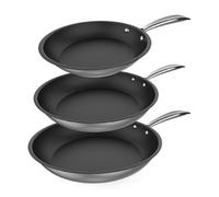 Cecotec Set de sartenes Polka Classy 20/24/28 Bucket Steel - acero inoxidable 18/10 antiadherente