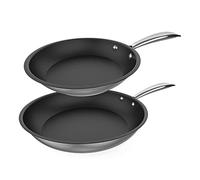 Cecotec Set de sartenes Polka Classy 20-24 cm – Acero 18/10, antiadherente, mango remachado