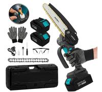 Cecotec Sierra de podar MontanaForce 6400 Hand – Espada 6 pulg, motor Brushless 700W, 2×21V 4Ah