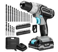 Cecotec Taladro de Batería CecoRaptor Perfect Drill, 20V y 2000 mAh, Velocidad de 1550 rpm, Torque Máximo 46 Nm, 25+1 Posiciones