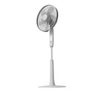 Cecotec Ventilador de Pie con Mando a Distancia y Temporizador EnergySilence 1010 ExtremeConnected. 60 W, 10 aspas, 6 Velocidades, Motor de Cobre, Altura ajustable 115-135 cm, Blanco