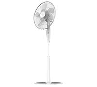 Cecotec Ventilador de Pie con Temporizador EnergySilence 1010 ExtremeFlow. 60 W, 10 aspas, Potente, Oscilante, Silencioso, 3 velocidades, Regulable, Motor de Cobre, Blanco