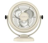 Cecotec Ventilador de Sobremesa EnergySilence 800 RetroDesk Beige, 20W de potencia, 8 Pulgadas, Inclinación ajustable, 3 aspas aerodinámicas, 2 Velocidades, Robusta y Base Estable