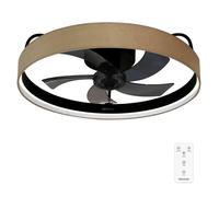 Cecotec Ventilador de Techo EnergySilence LampAero 650 – Motor DC 20W, LED 45W, Beige Design